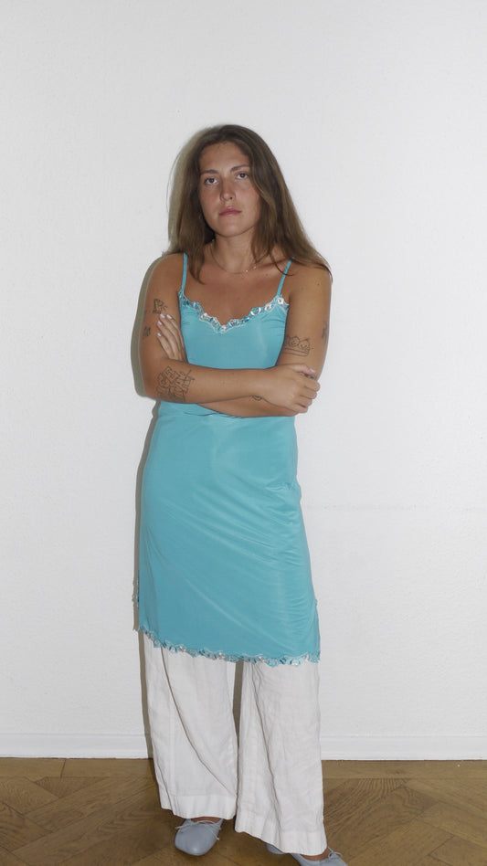 Negligee dress blue